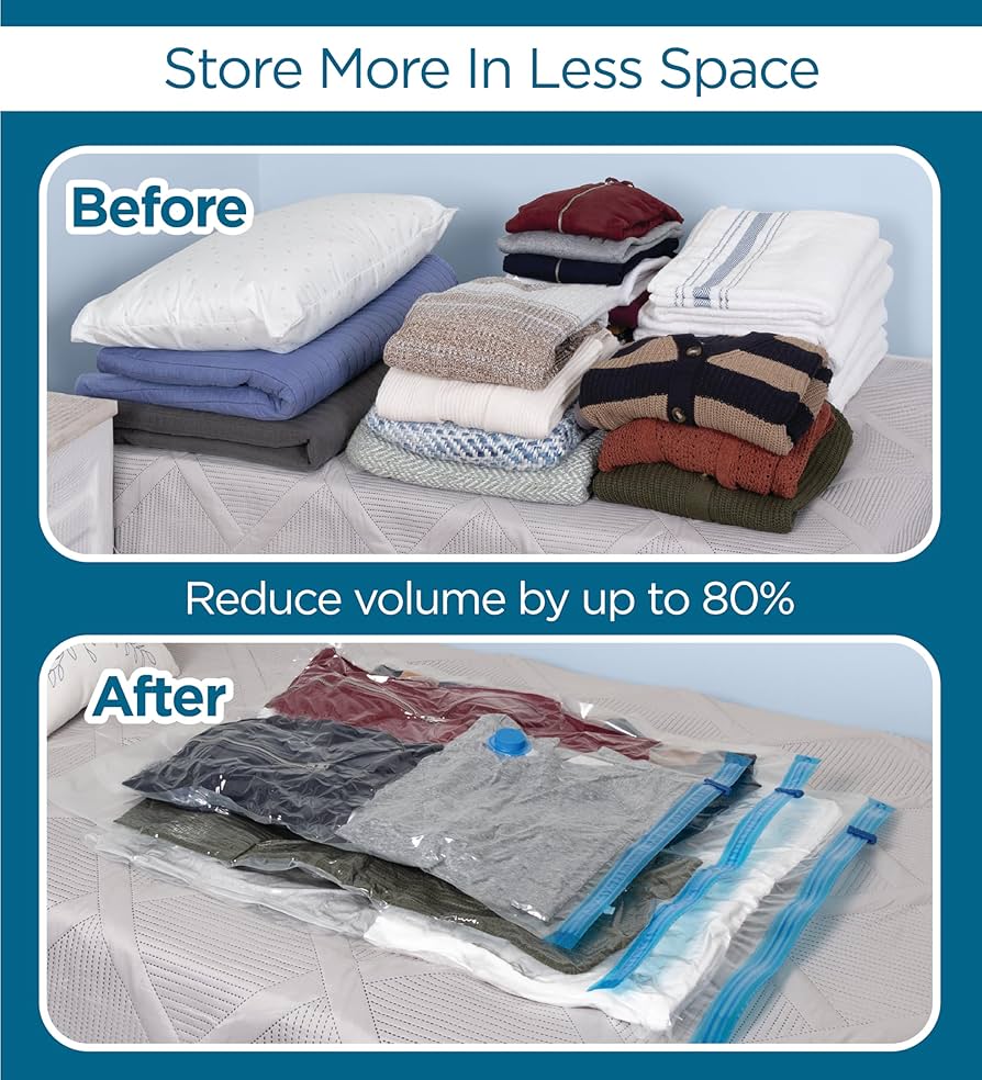 OobLEミニ真空収納　1,6L ホワイト Amazon.com: Honey-Can-Do 16-Pack Vacuum Storage Bags Variety